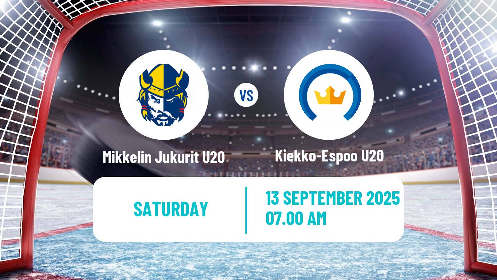 Hockey Finnish SM-sarja U20 Mikkelin Jukurit U20 - Kiekko-Espoo U20