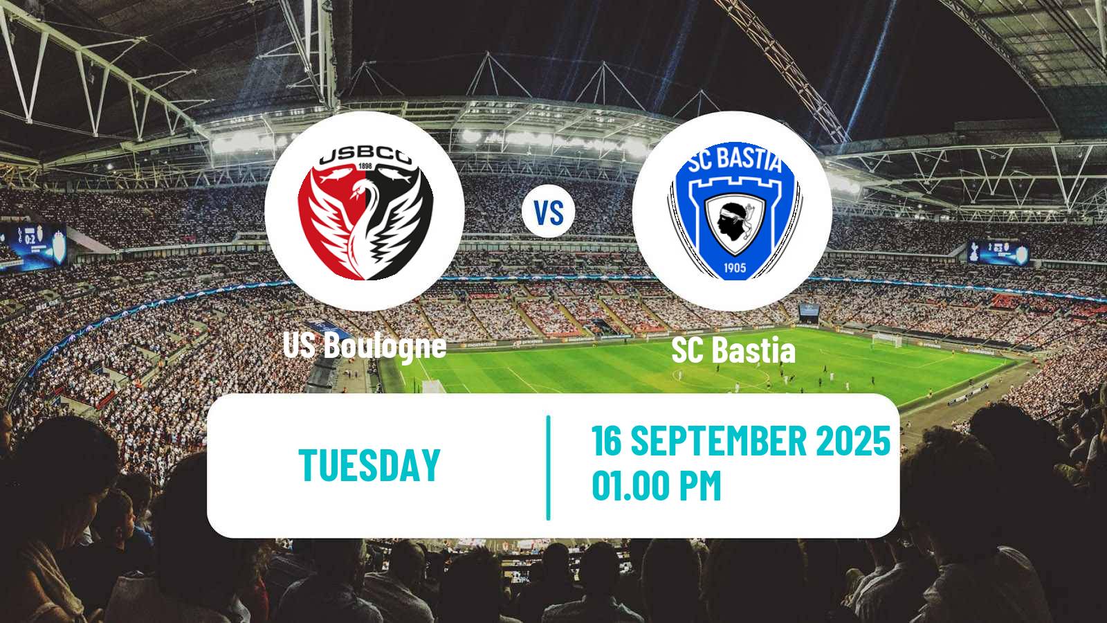 Football French Ligue 2 Boulogne - Bastia