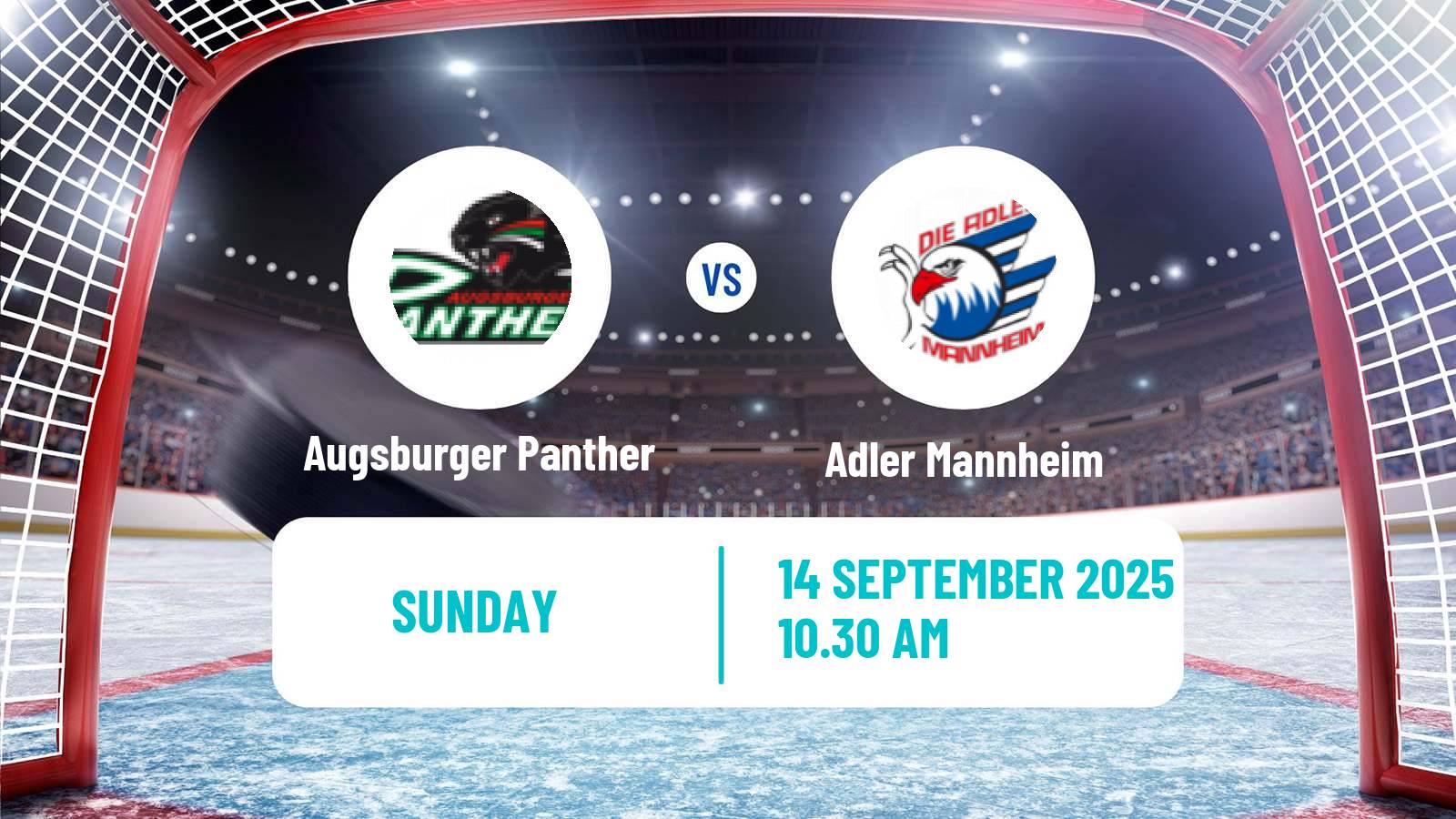 Hockey German Ice Hockey League Augsburger Panther - Adler Mannheim