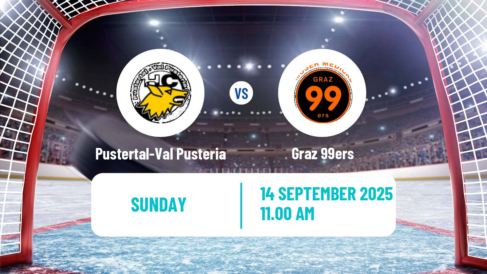 Hockey Austrian Ice Hockey League Pustertal-Val Pusteria - Graz 99ers