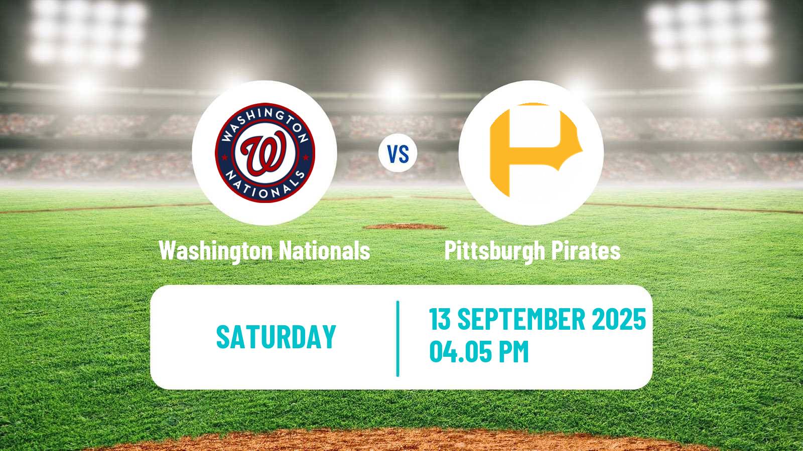 Baseball MLB Washington Nationals - Pittsburgh Pirates