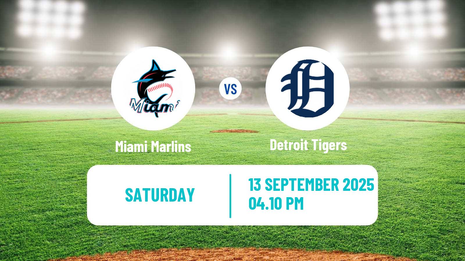 Baseball MLB Miami Marlins - Detroit Tigers