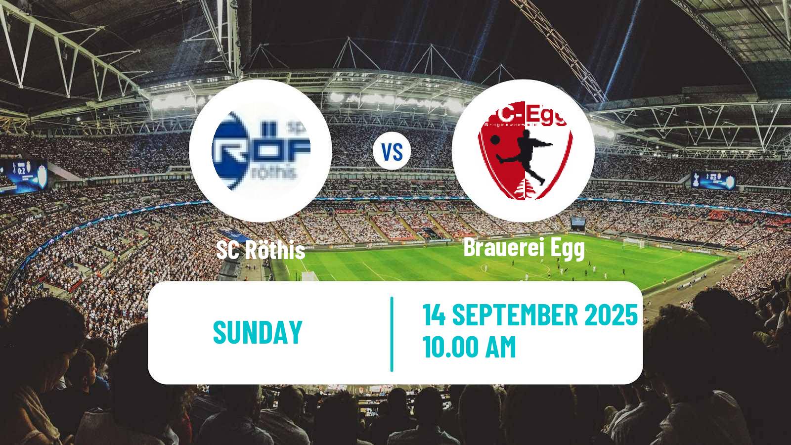 Football Austrian Landesliga Vorarlberg Röthis - Brauerei Egg