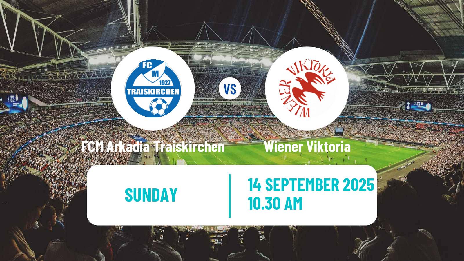 Football Austrian Regionalliga East FCM Arkadia Traiskirchen - Wiener Viktoria