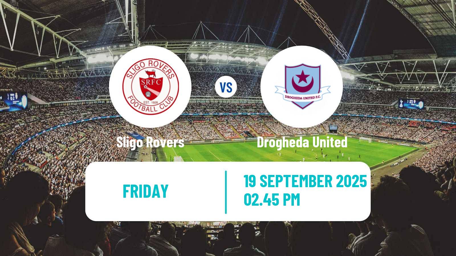 Football Irish Premier Division Sligo Rovers - Drogheda United
