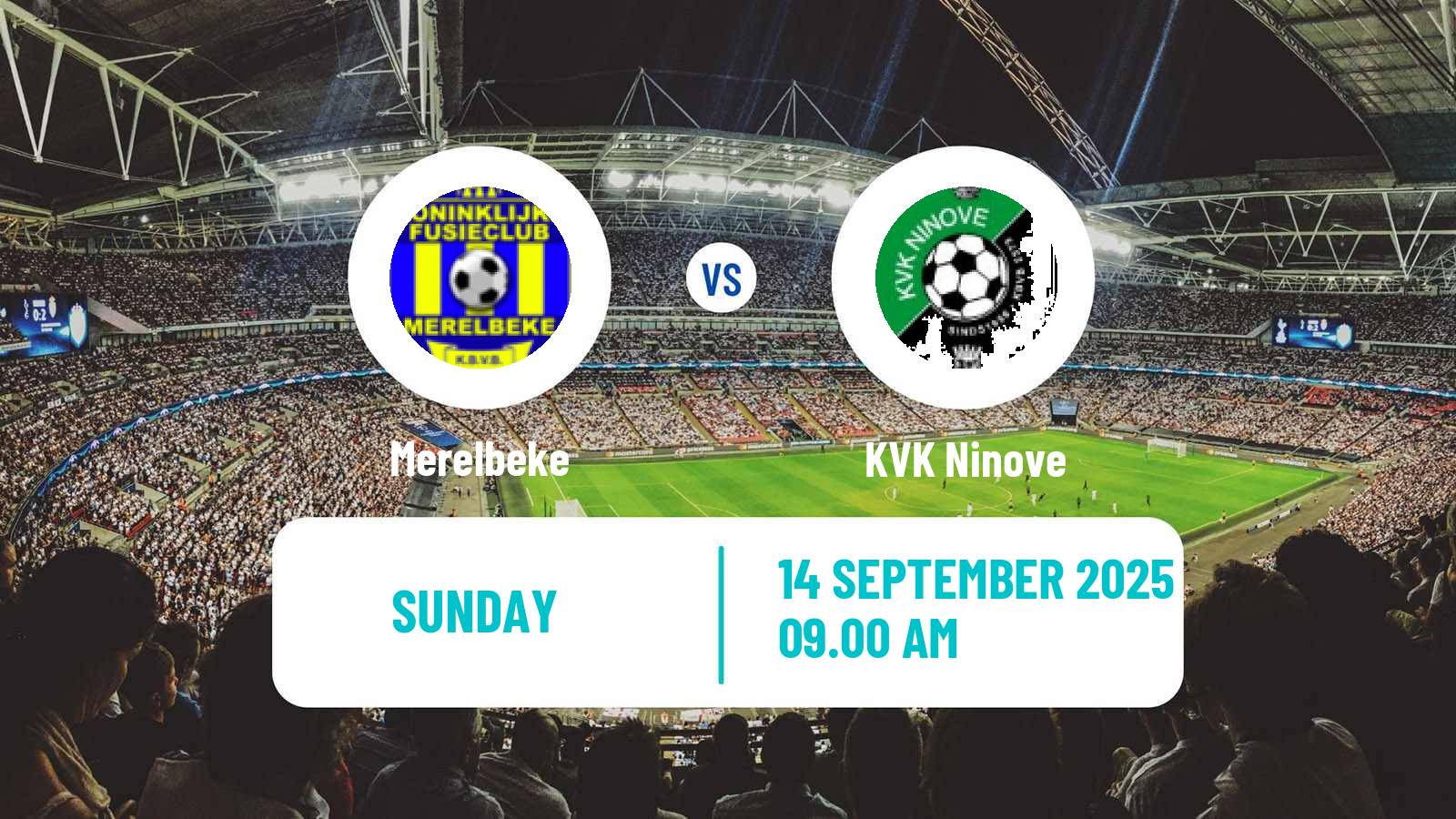 Football Belgian National Division 1 VV Merelbeke - Ninove