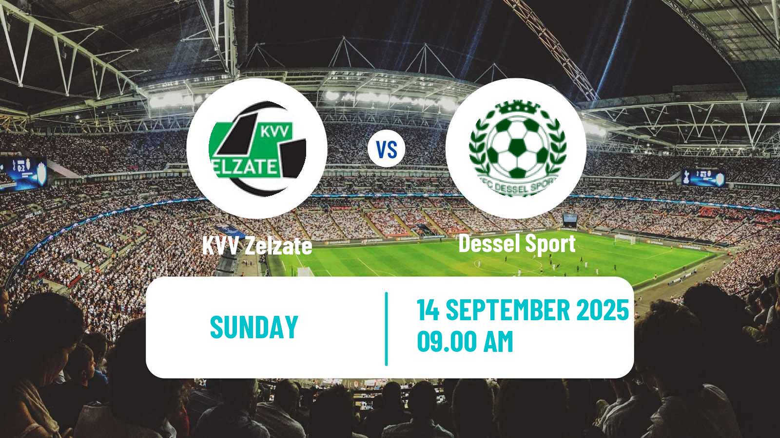 Football Belgian National Division 1 VV Zelzate - Dessel Sport