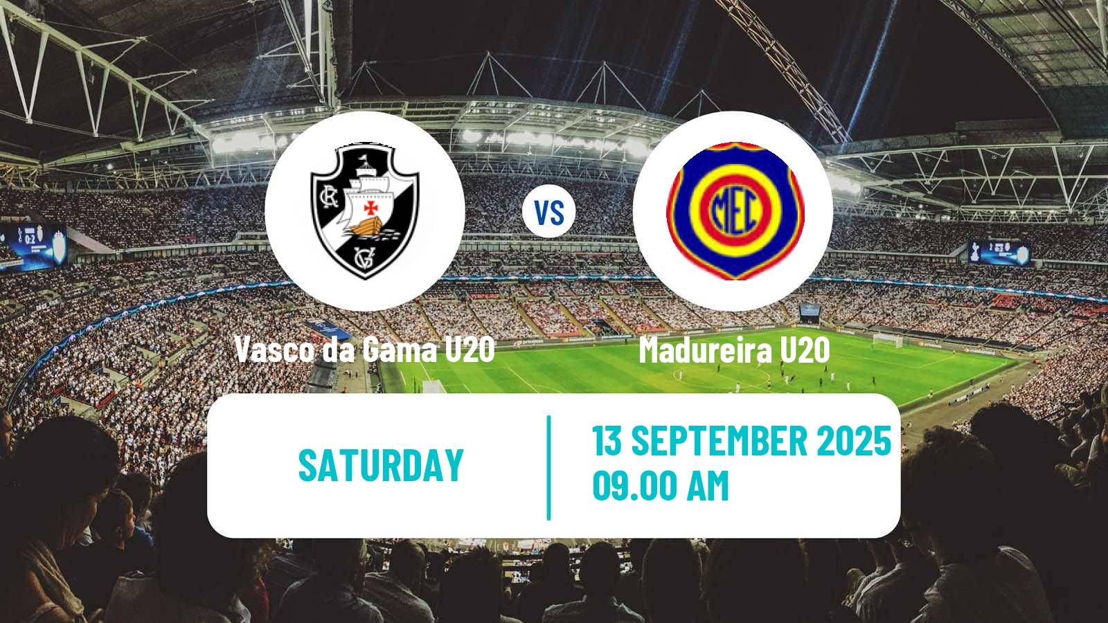 Football Brazilian Carioca U20 Vasco da Gama U20 - Madureira U20