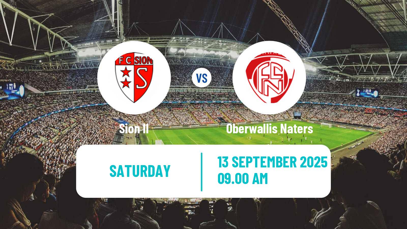 Football Swiss 1 Liga Classic Group 1 Sion II - Oberwallis Naters