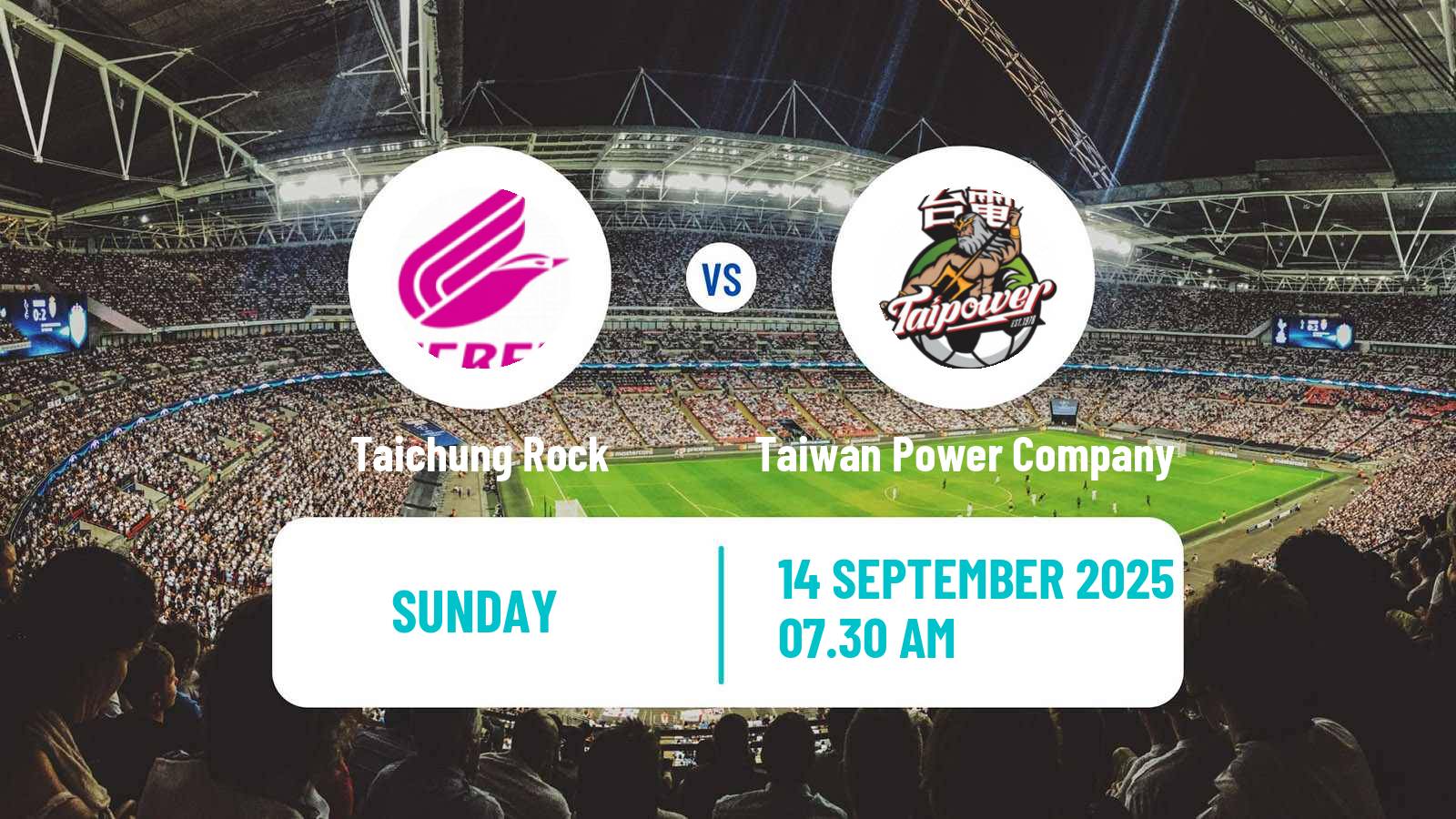 Football Taiwan Premier League Taichung Rock - Taiwan Power Company