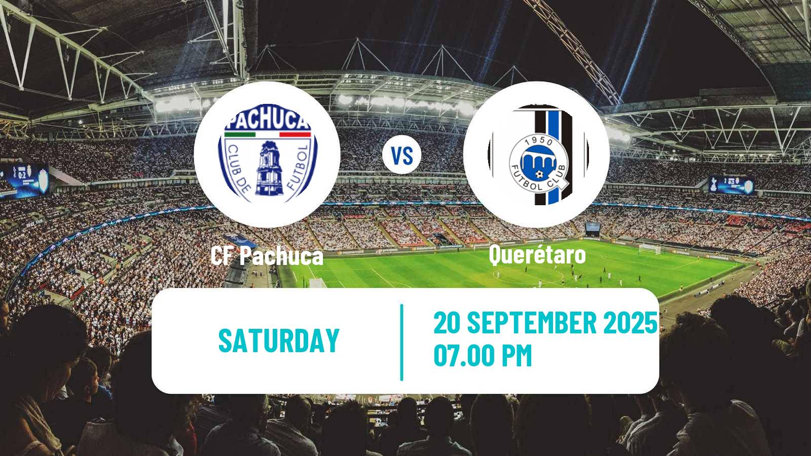 Football Mexican Liga MX Pachuca - Querétaro