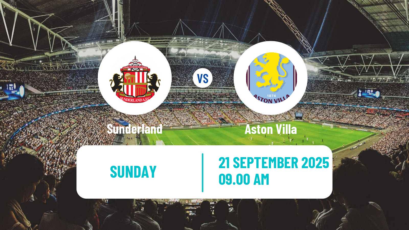 Football English Premier League Sunderland - Aston Villa