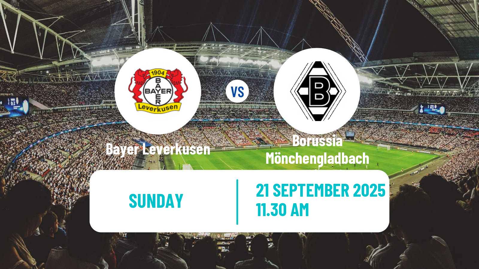 Football German Bundesliga Bayer Leverkusen - Borussia Mönchengladbach
