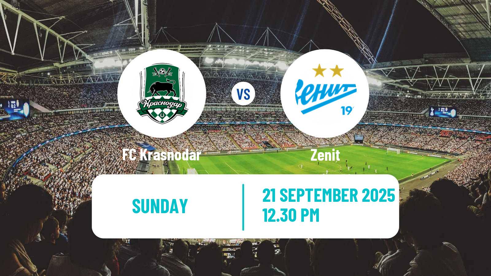Football Russian Premier League Krasnodar - Zenit