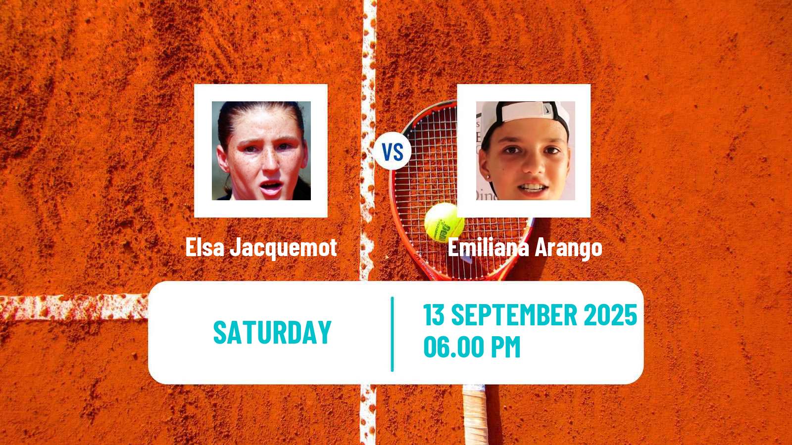 Tennis WTA Guadalajara Elsa Jacquemot - Emiliana Arango