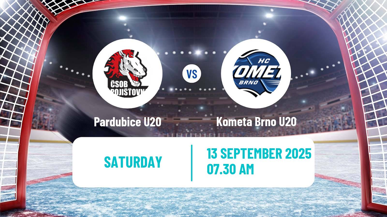 Hockey Czech ELJ Pardubice U20 - Kometa Brno U20
