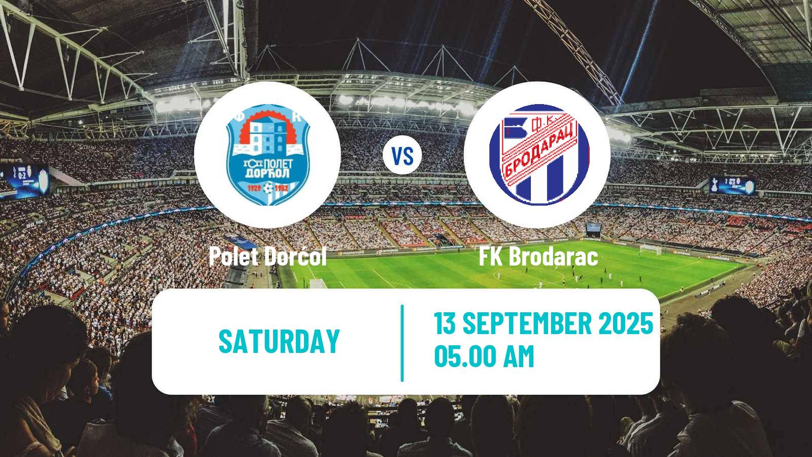 Football Serbian Srpska Liga - Belgrade Polet Dorćol - Brodarac