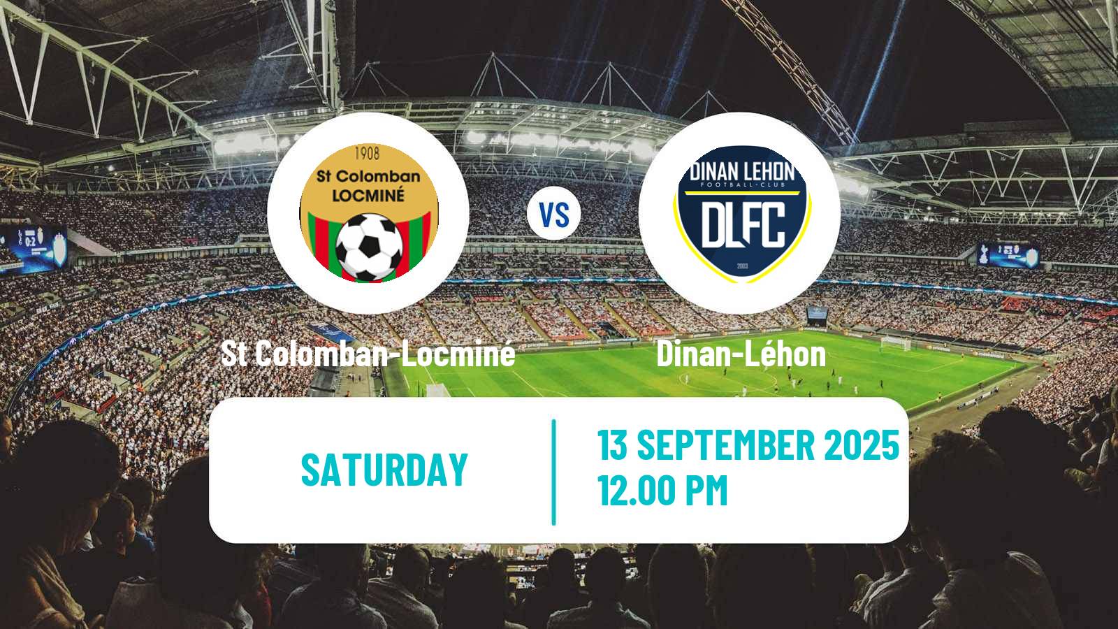 Football French National 2 - Group A St Colomban-Locminé - Dinan-Léhon