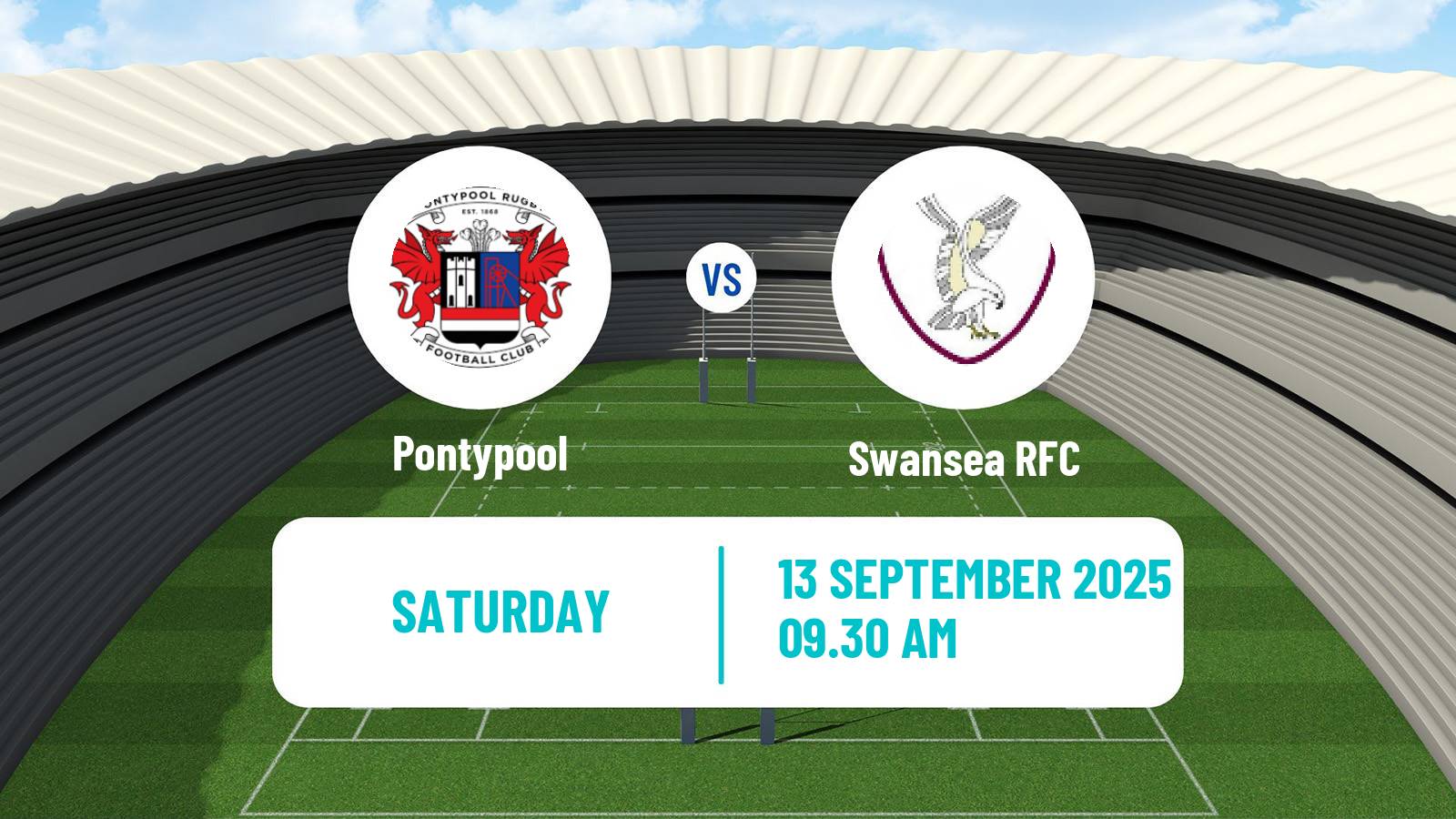 Rugby union Welsh Super Rygbi Cymru Pontypool - Swansea