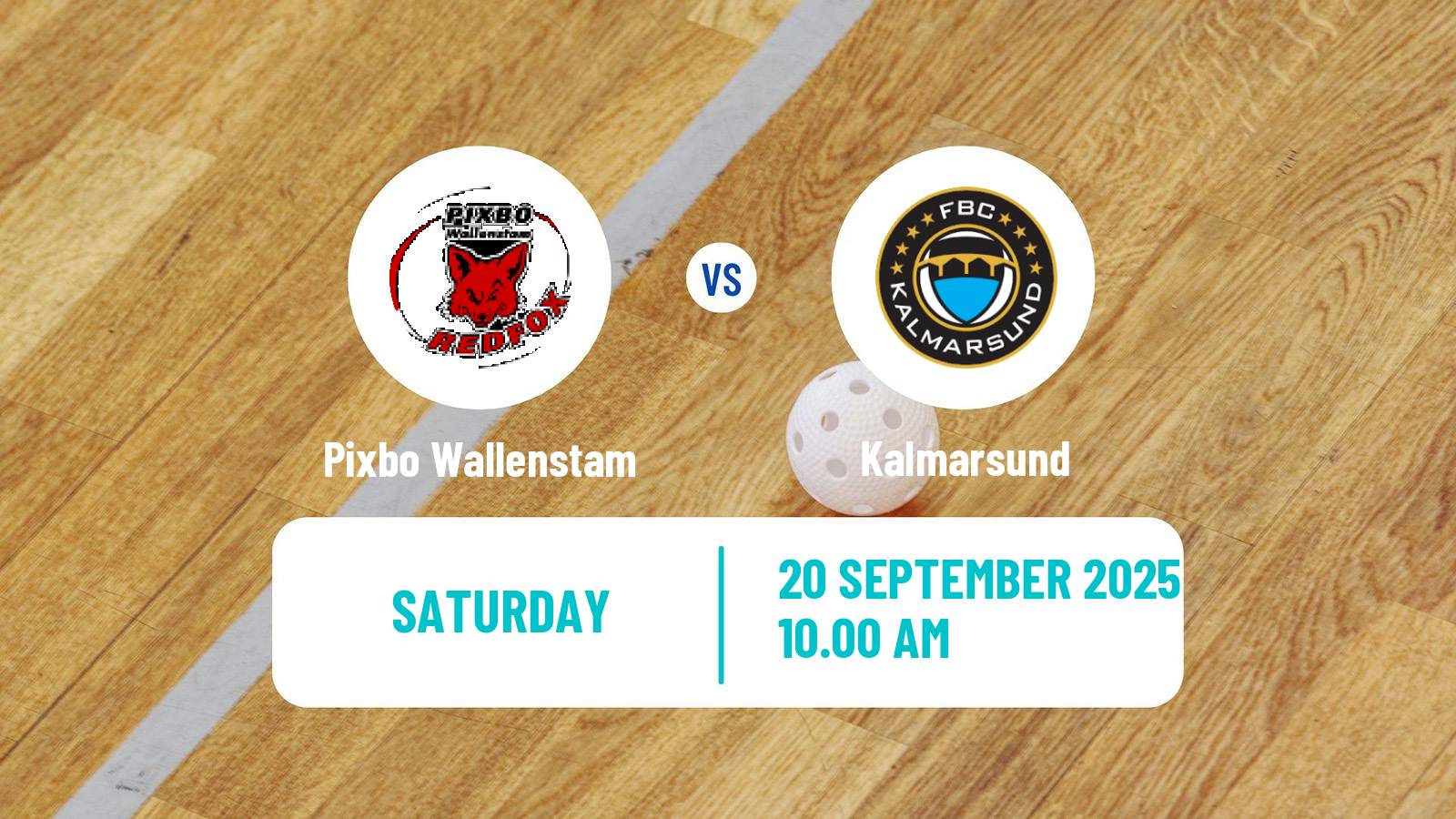 Floorball Swedish Superligan Floorball Pixbo Wallenstam - Kalmarsund