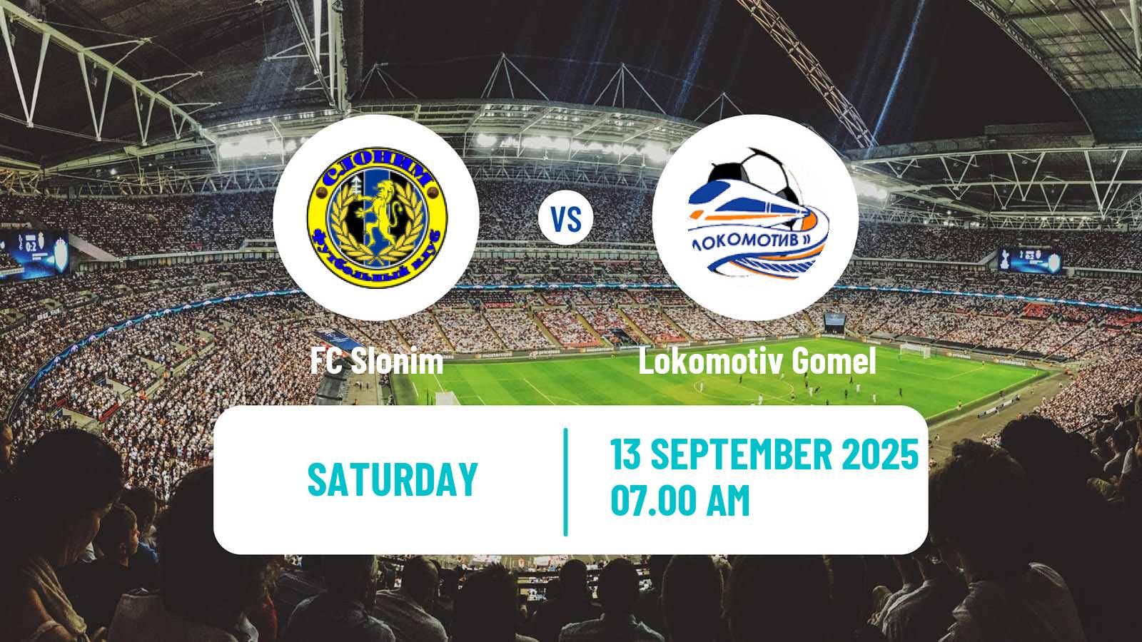 Football Belarusian Pershaya Liga Slonim - Lokomotiv Gomel