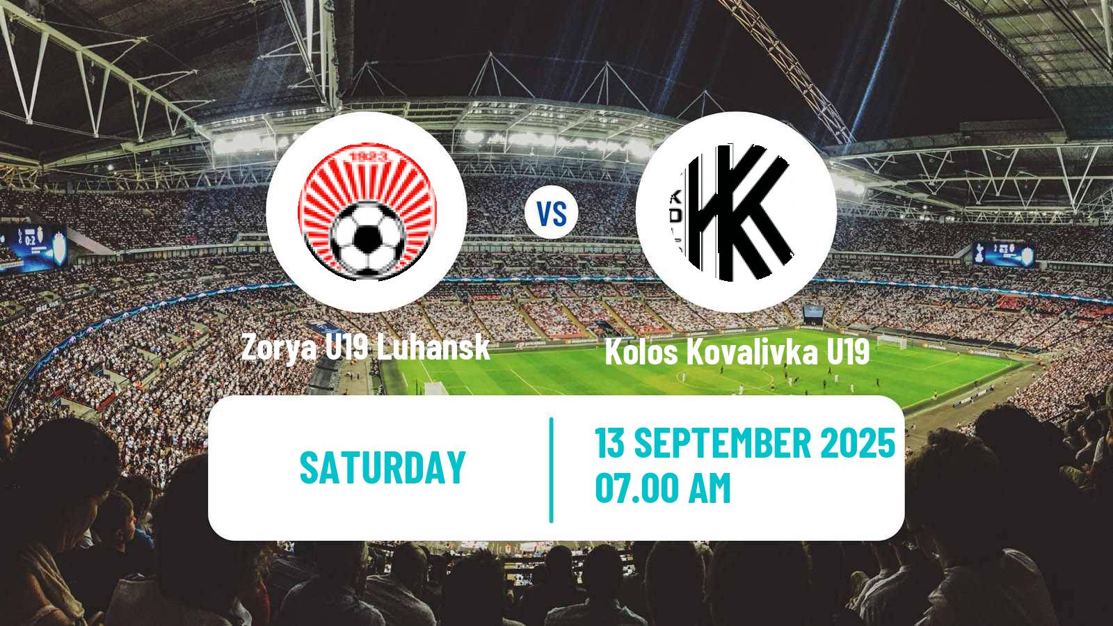Football Ukrainian U19 League Zorya U19 Luhansk - Kolos Kovalivka U19