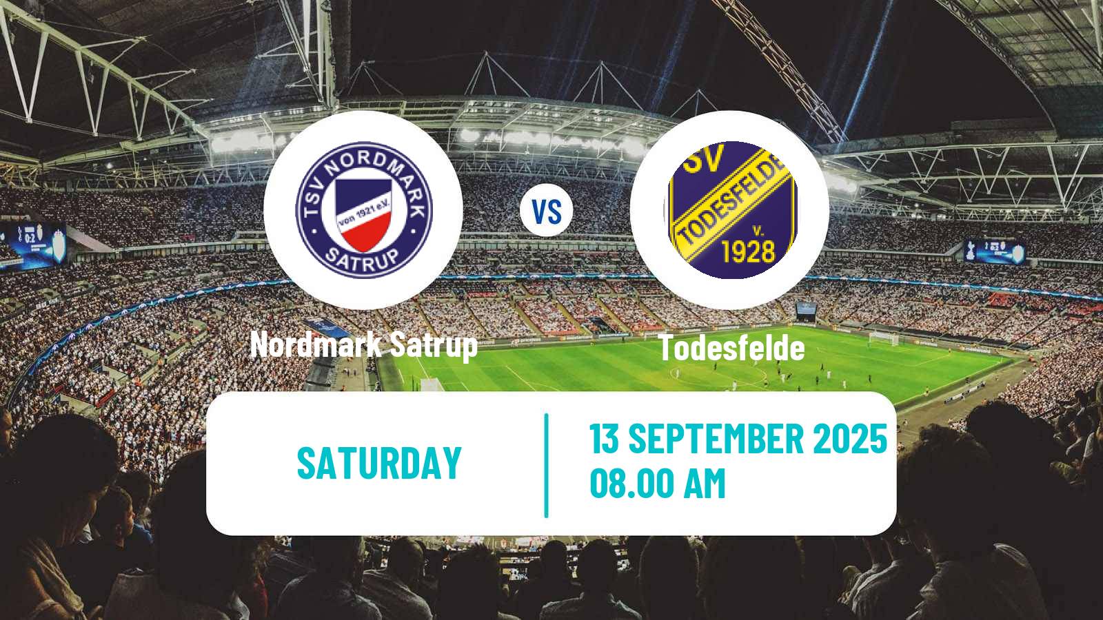 Football German Oberliga Schleswig-Holstein Nordmark Satrup - Todesfelde