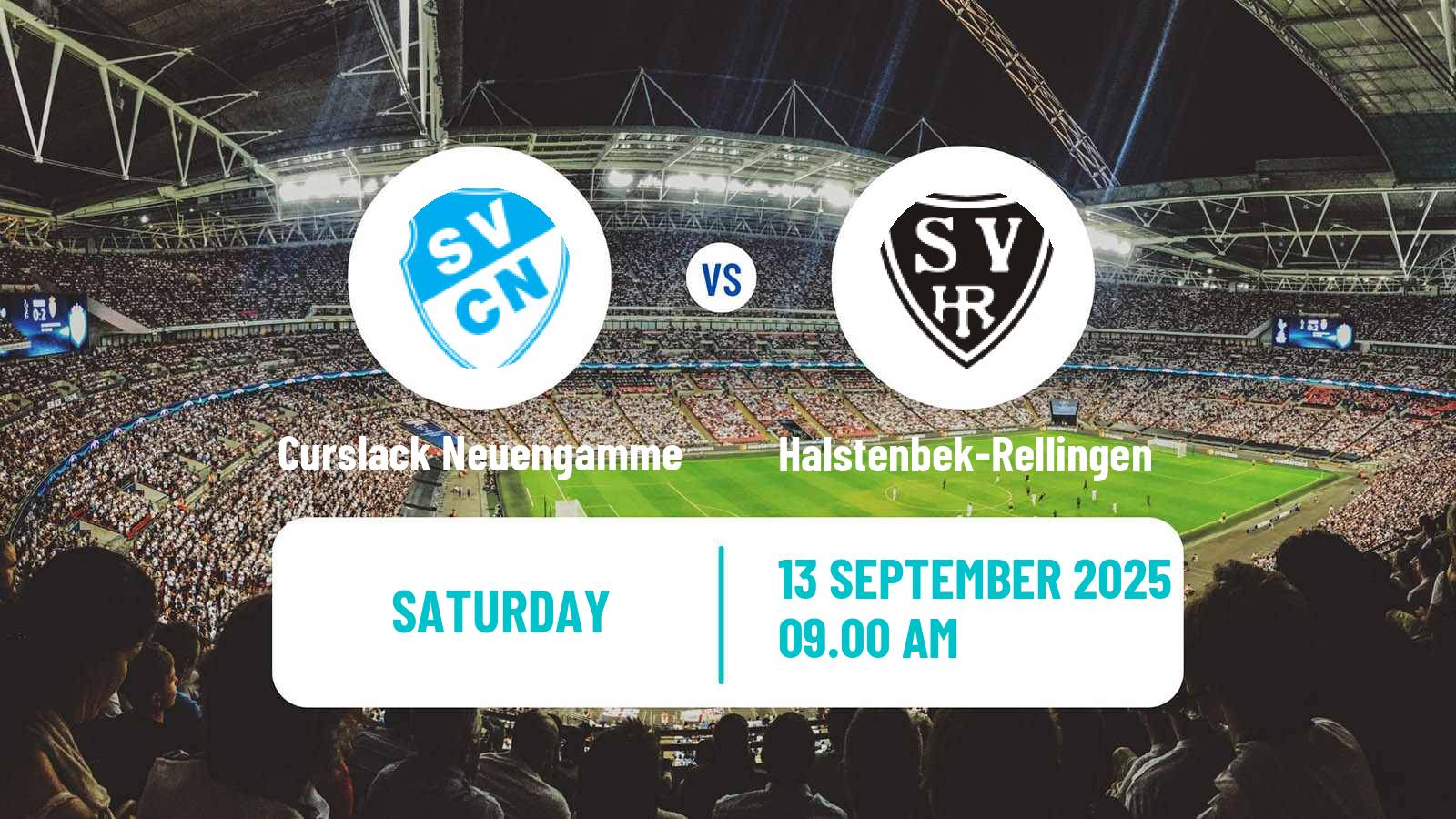 Football German Oberliga Hamburg Curslack Neuengamme - Halstenbek-Rellingen