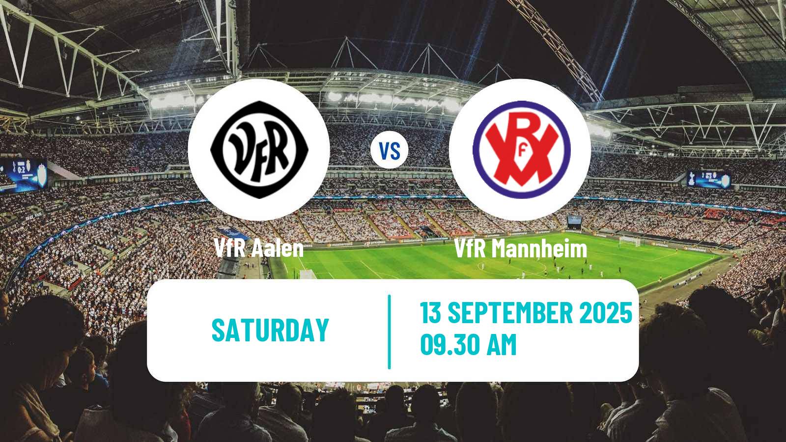Football German Oberliga Baden-Württemberg VfR Aalen - VfR Mannheim