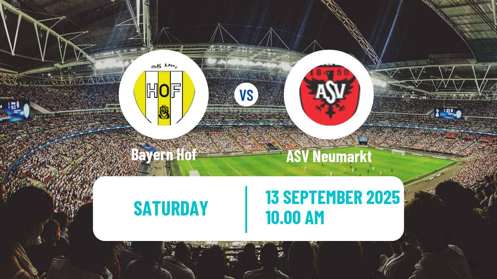 Football German Oberliga Bayern Nord Bayern Hof - Neumarkt