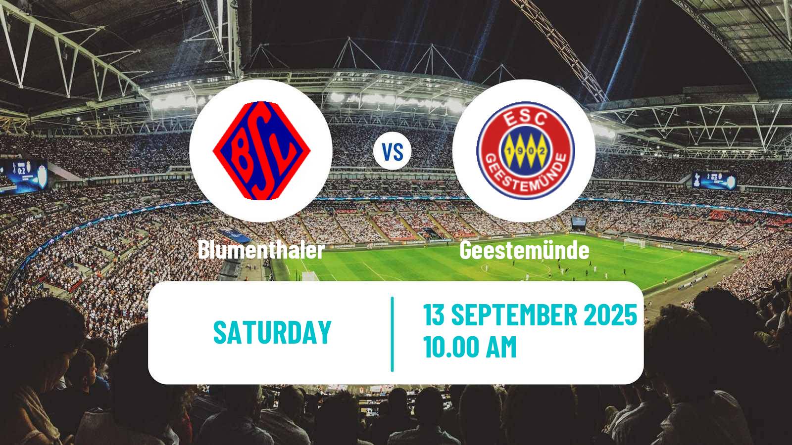 Football German Oberliga Bremen Blumenthaler - Geestemünde