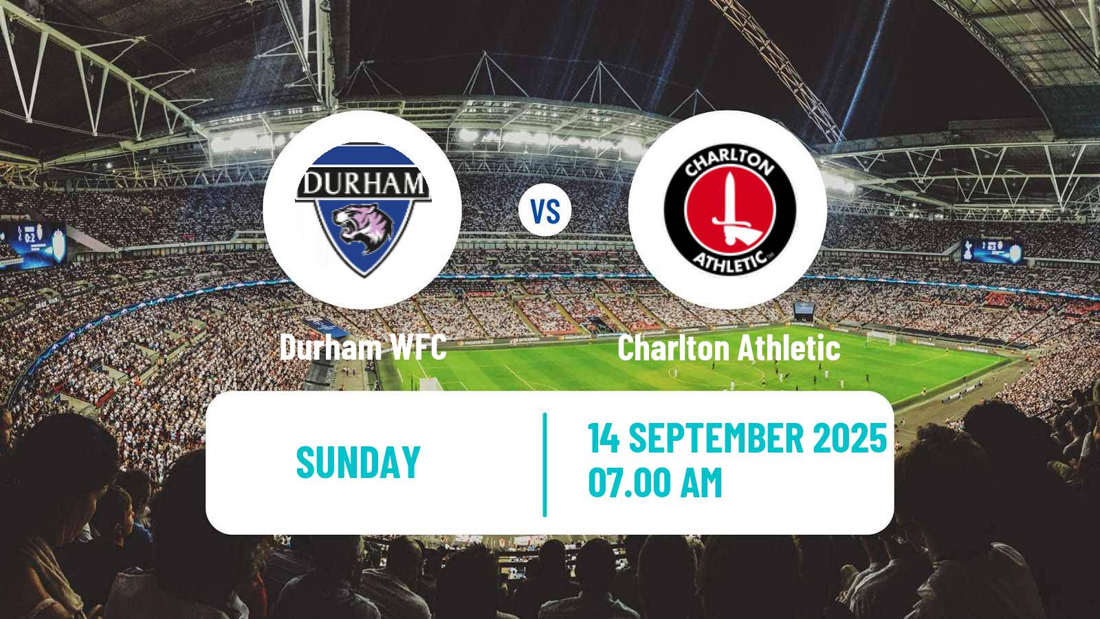 Football English Women Championship Durham - Charlton Athletic
