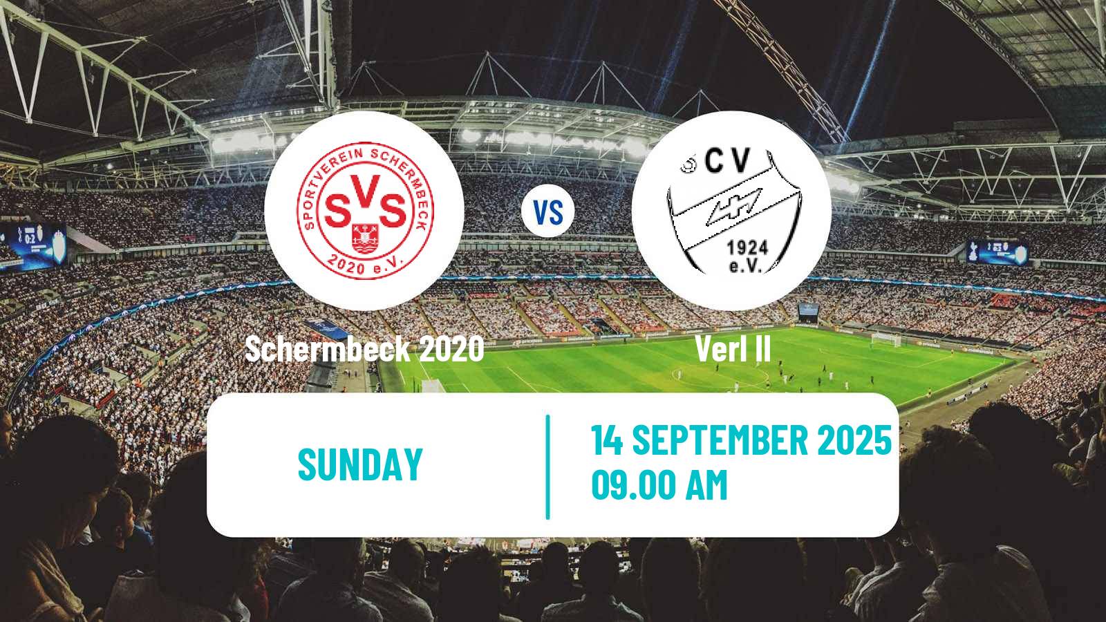 Football German Oberliga Westfalen Schermbeck 2020 - Verl II