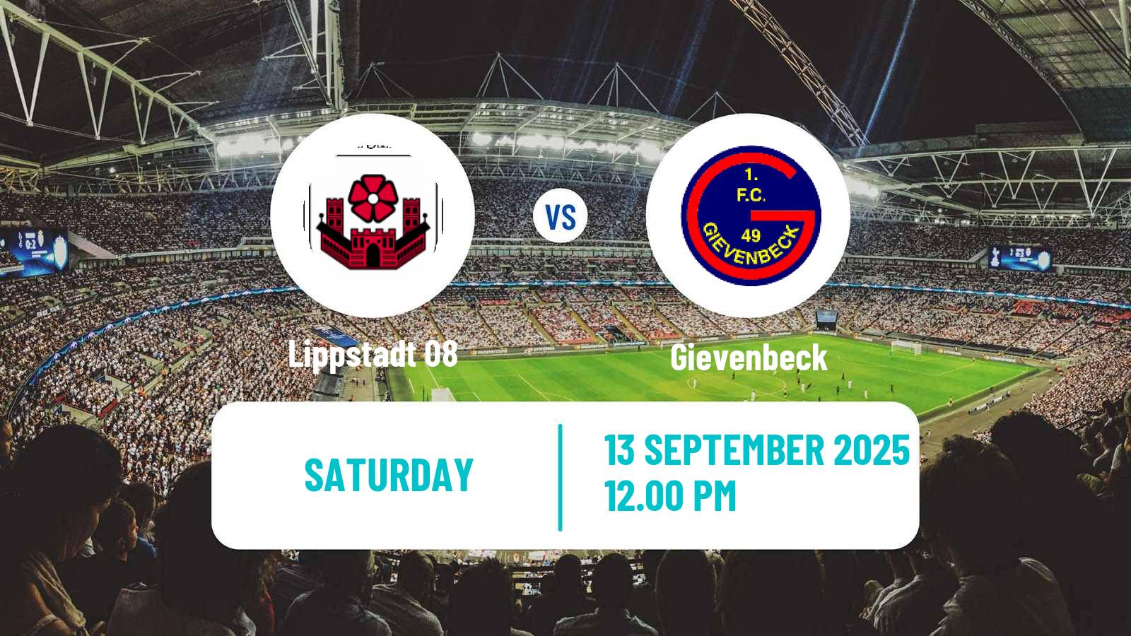 Football German Oberliga Westfalen Lippstadt 08 - Gievenbeck