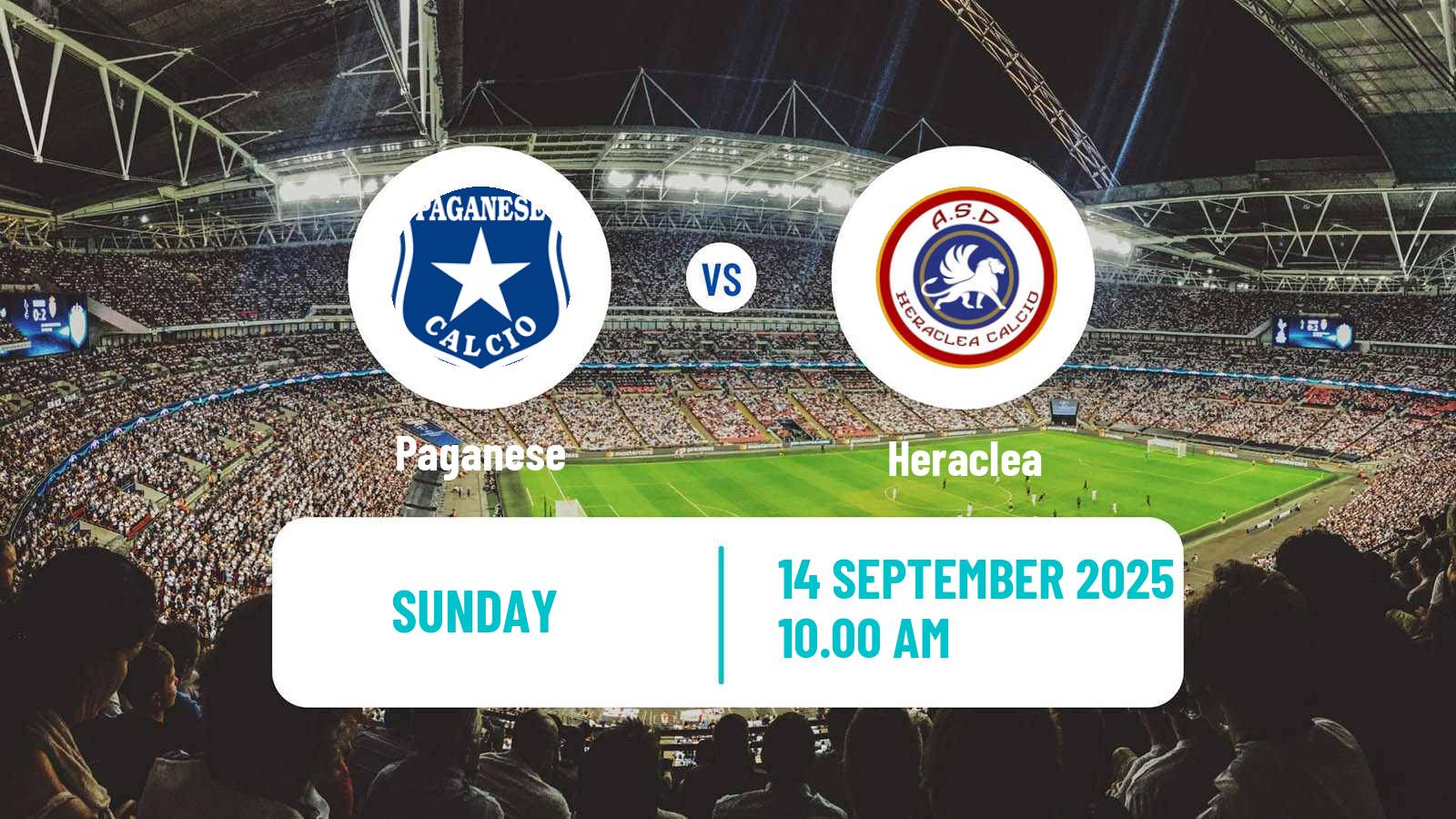 Football Italian Serie D - Group H Paganese - Heraclea