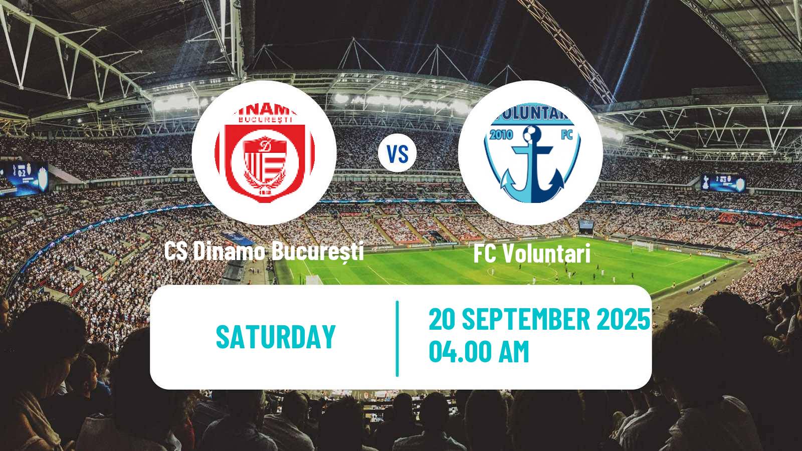Football Romanian Division 2 CS Dinamo București - Voluntari