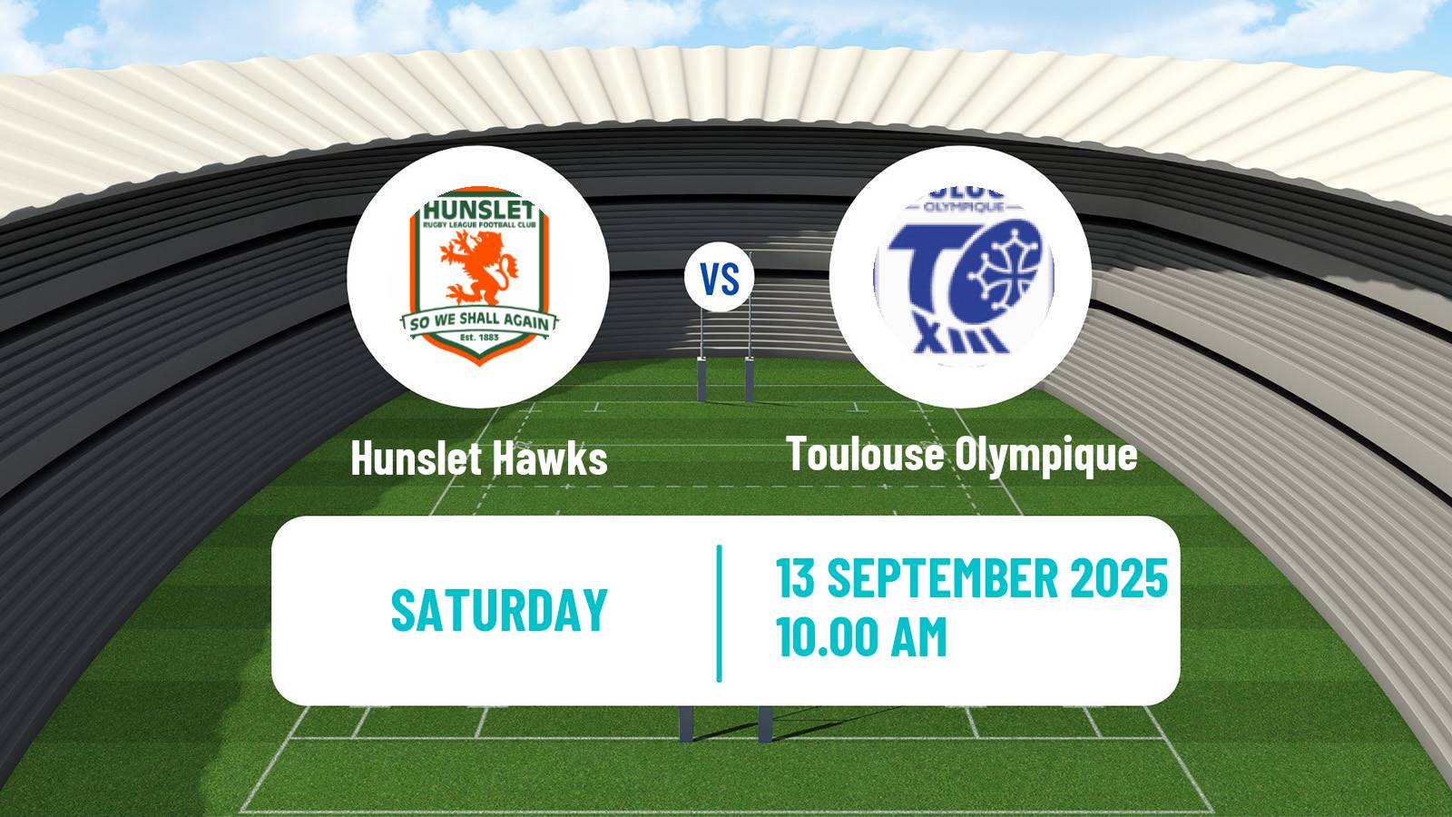 Rugby league English Championship Rugby League Hunslet Hawks - Toulouse Olympique