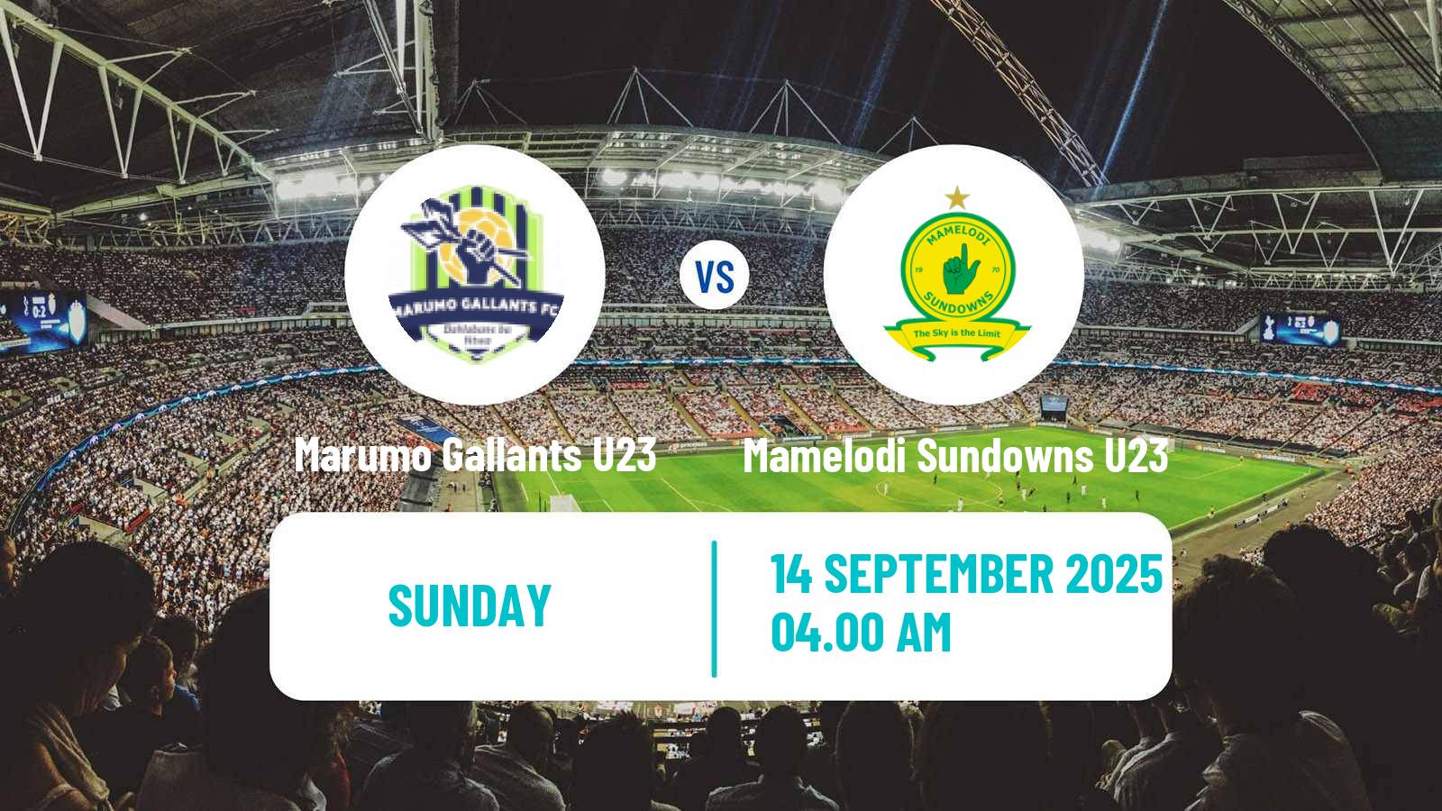Football South African Diski Challenge Marumo Gallants U23 - Mamelodi Sundowns U23