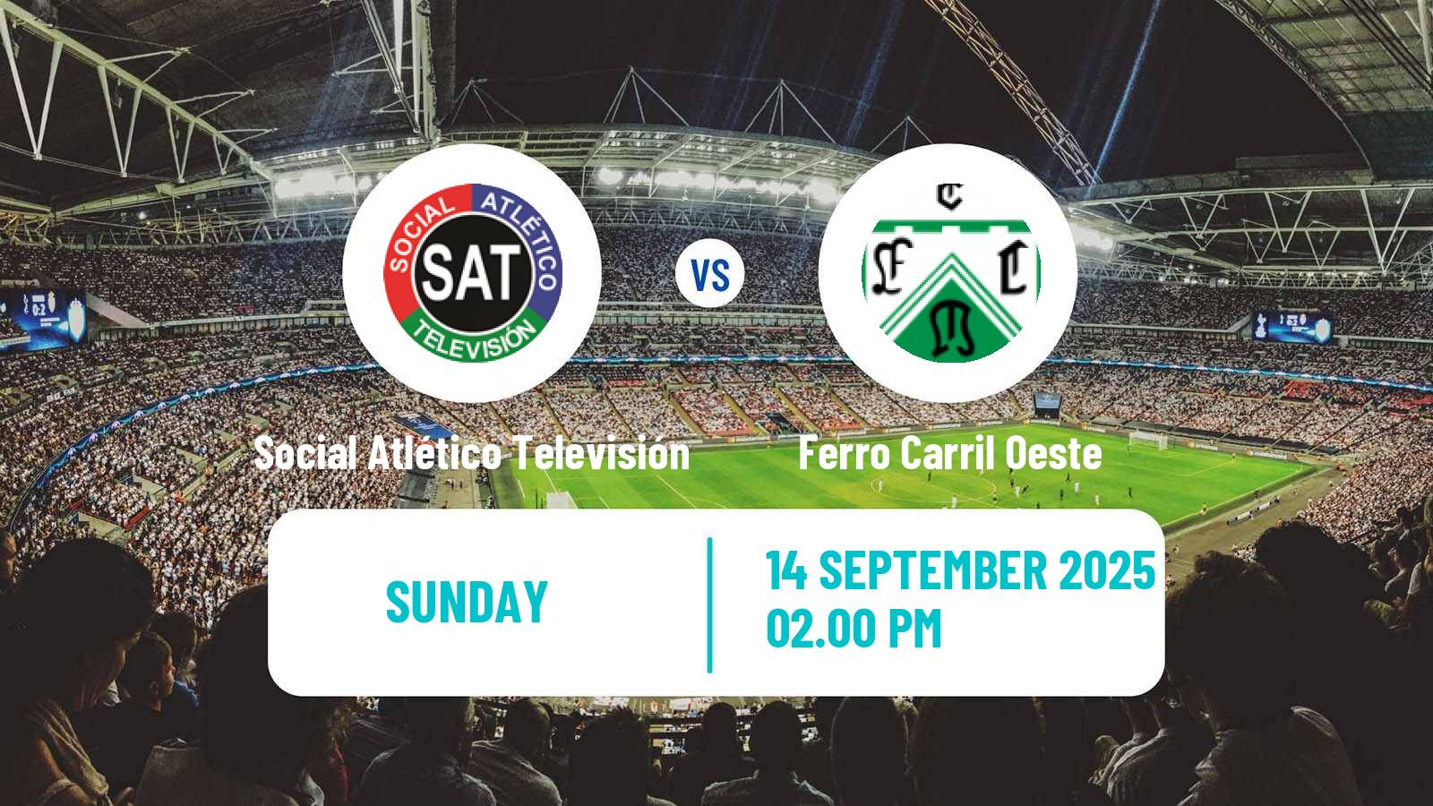 Football Argentinian Primera A Women Social Atlético Televisión - Ferro Carril Oeste