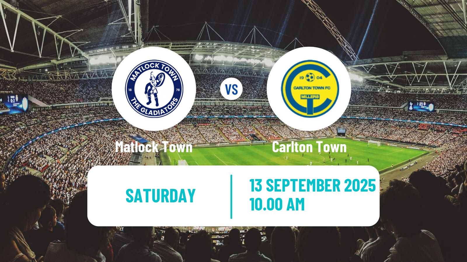 Football English FA Cup Matlock Town - Carlton Town