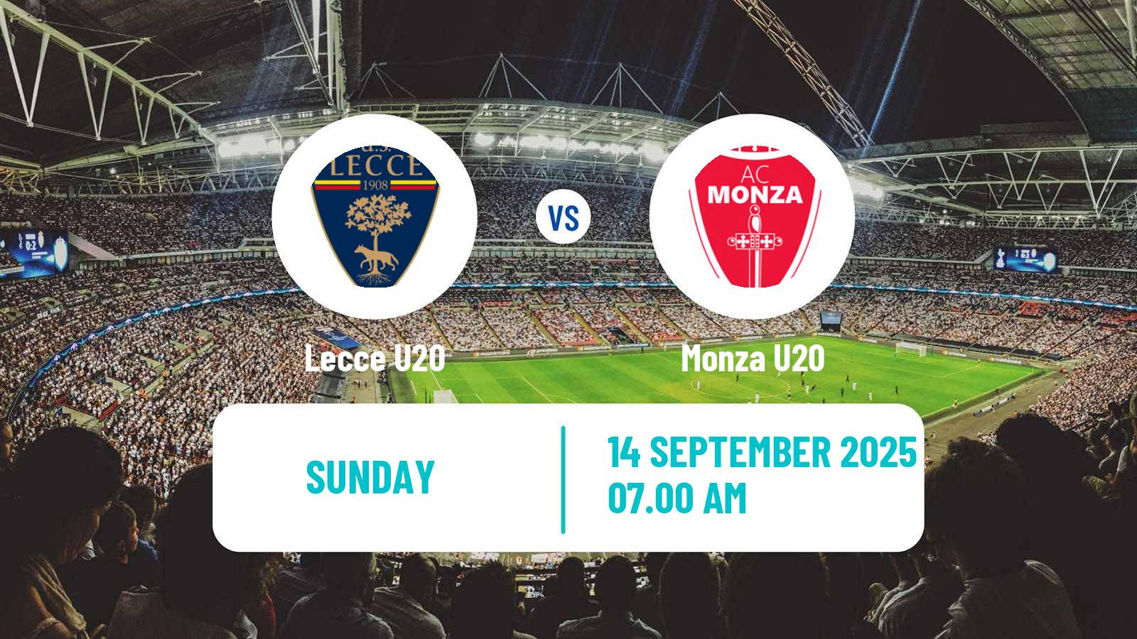 Football Italian Primavera 1 Lecce U20 - Monza U20