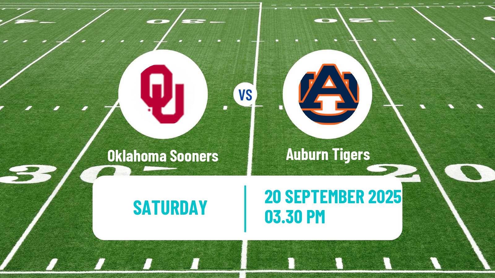 American football NCAA College Football Oklahoma Sooners - Auburn Tigers