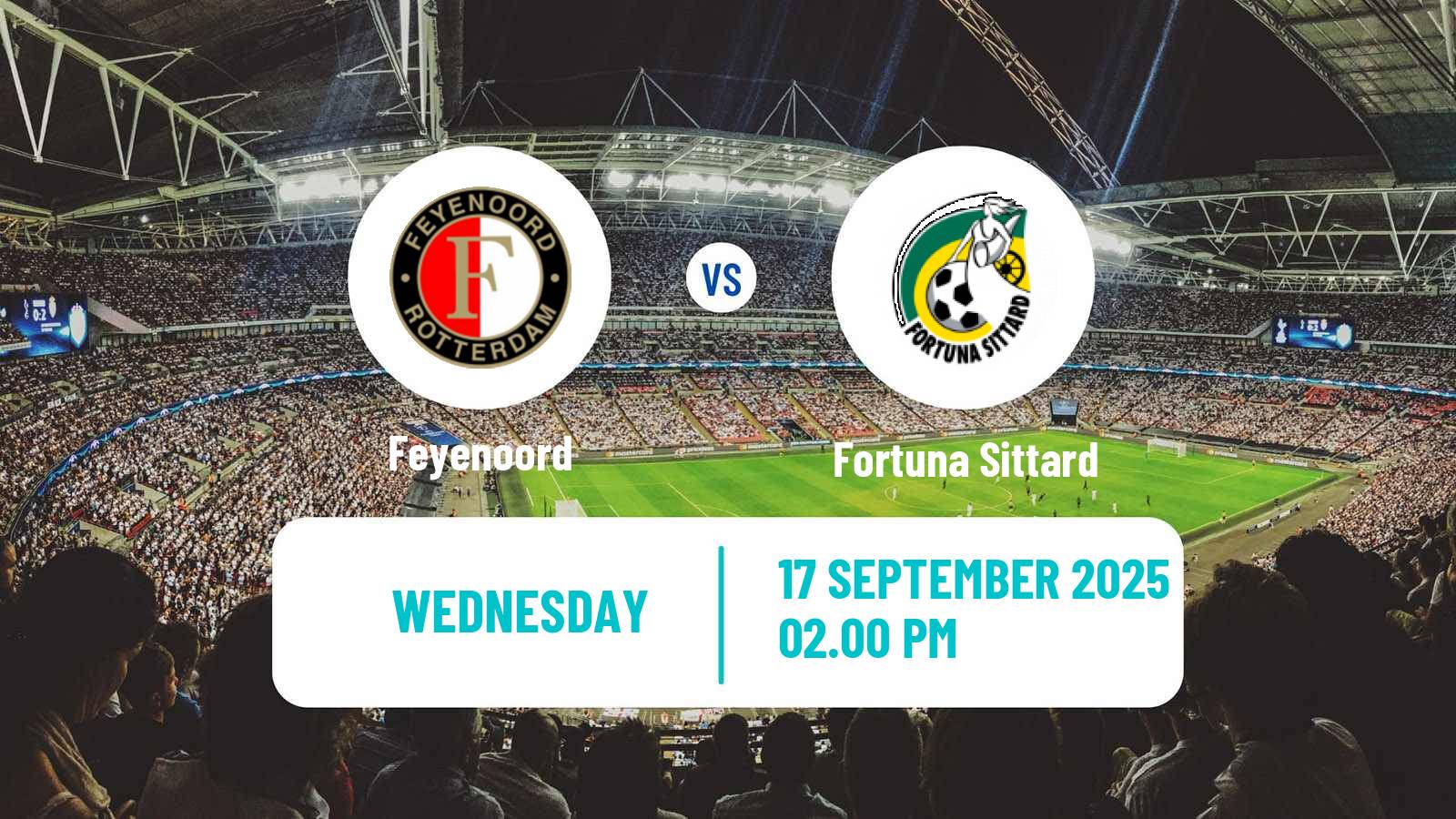 Football Dutch Eredivisie Feyenoord - Fortuna Sittard