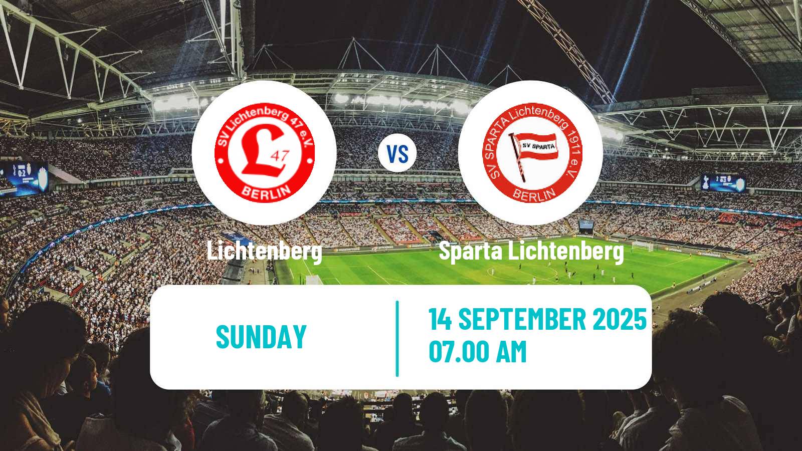 Football German Oberliga NOFV-Nord Lichtenberg - Sparta Lichtenberg
