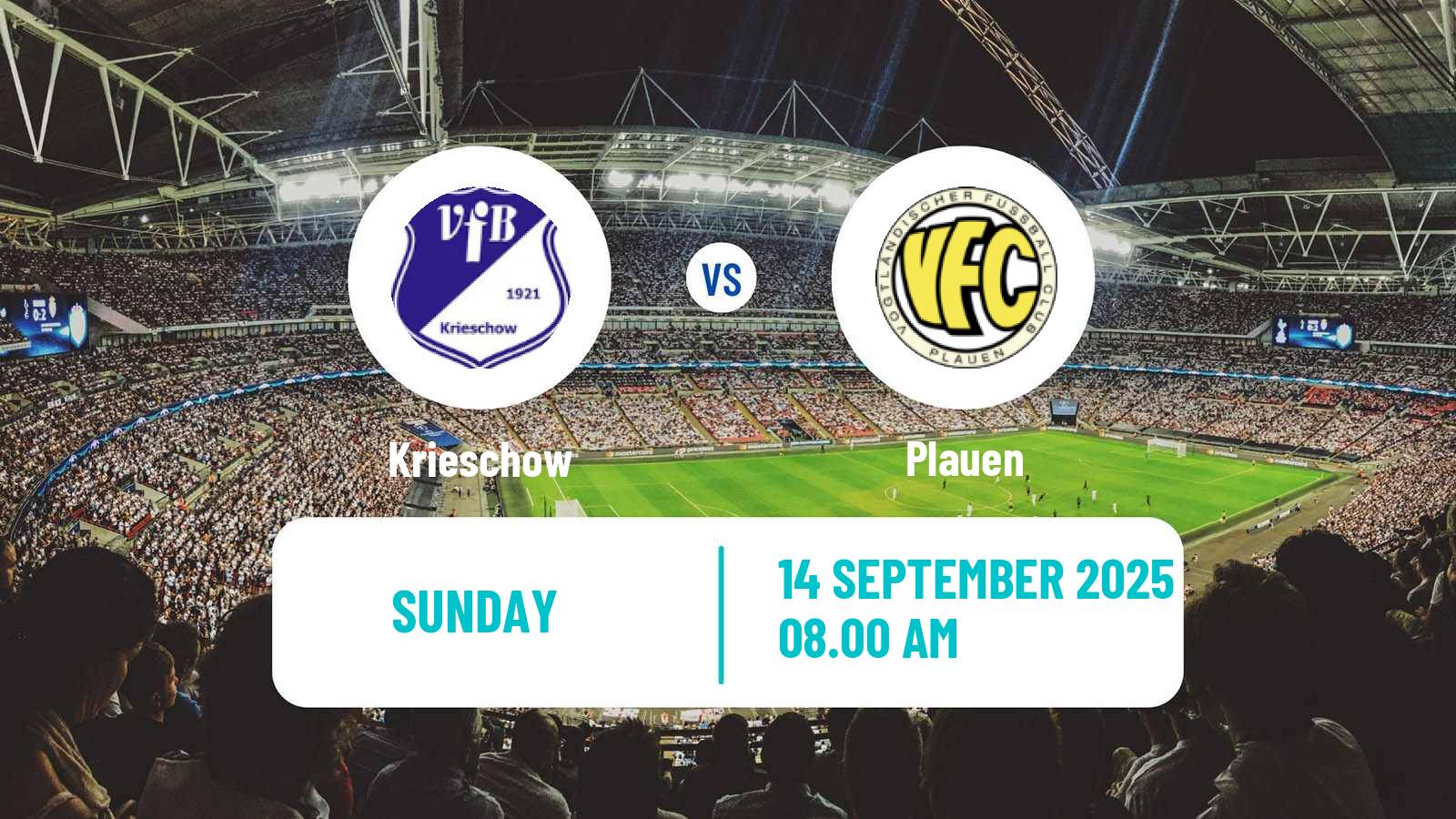 Football German Oberliga NOFV- Süd Krieschow - Plauen