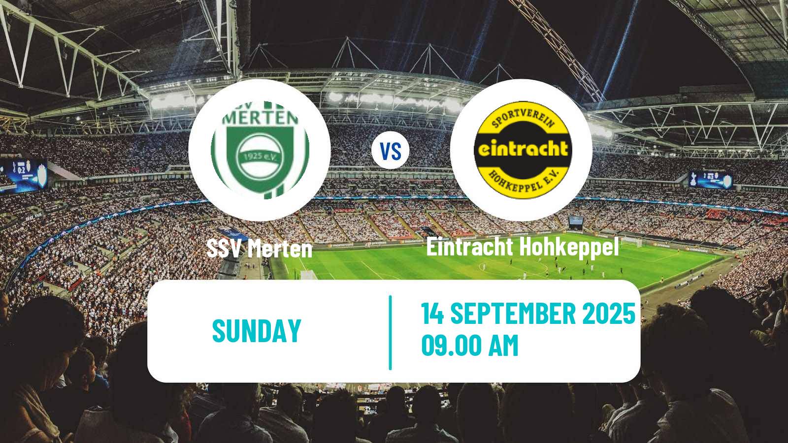 Football German Oberliga Mittelrhein Merten - Eintracht Hohkeppel