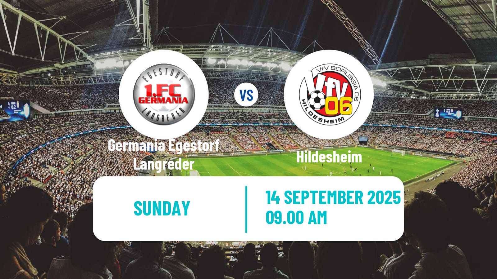 Football German Oberliga Niedersachsen Germania Egestorf Langreder - Hildesheim
