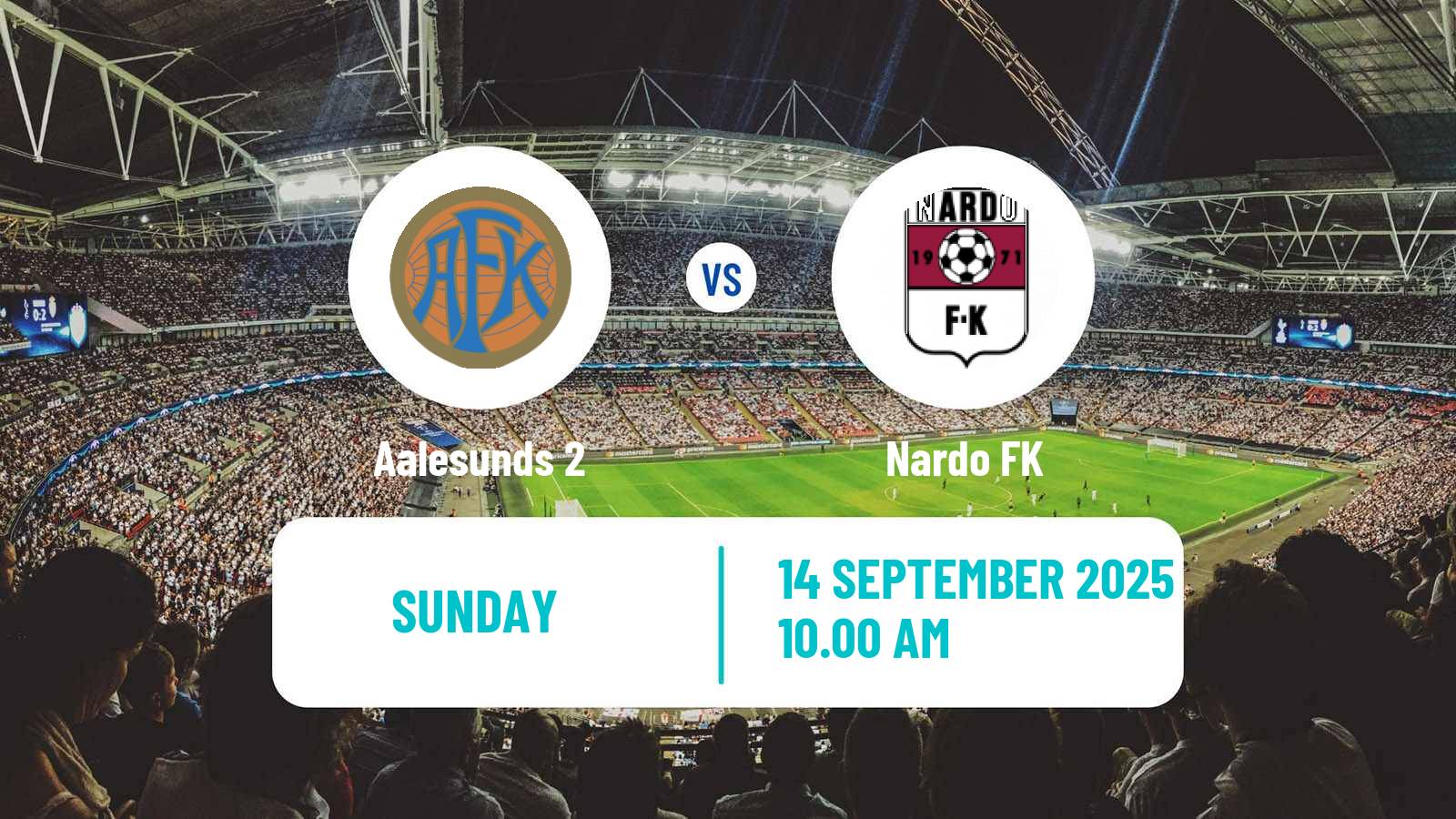 Football Norwegian Division 3 - Group 2 Aalesunds 2 - Nardo