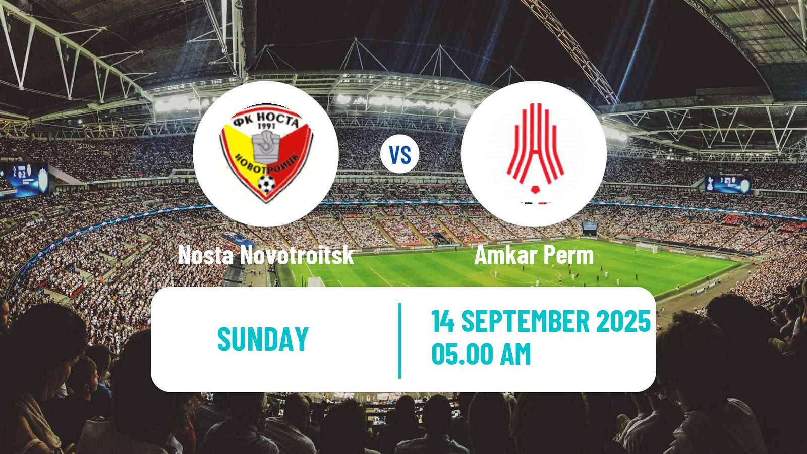 Football  FNL 2 Division B Group 4 Nosta Novotroitsk - Amkar Perm