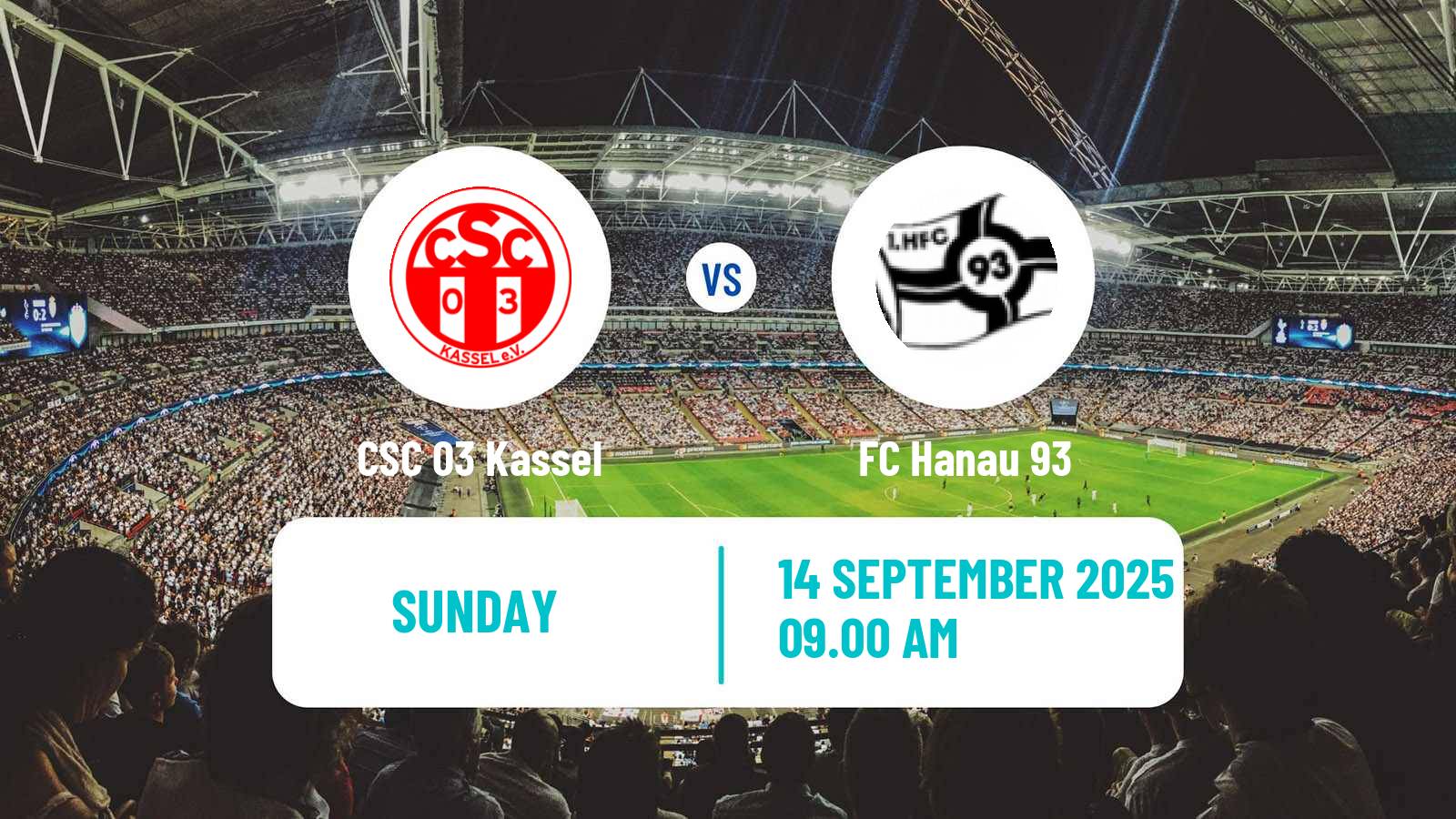 Football German Oberliga Hessen CSC 03 Kassel - Hanau